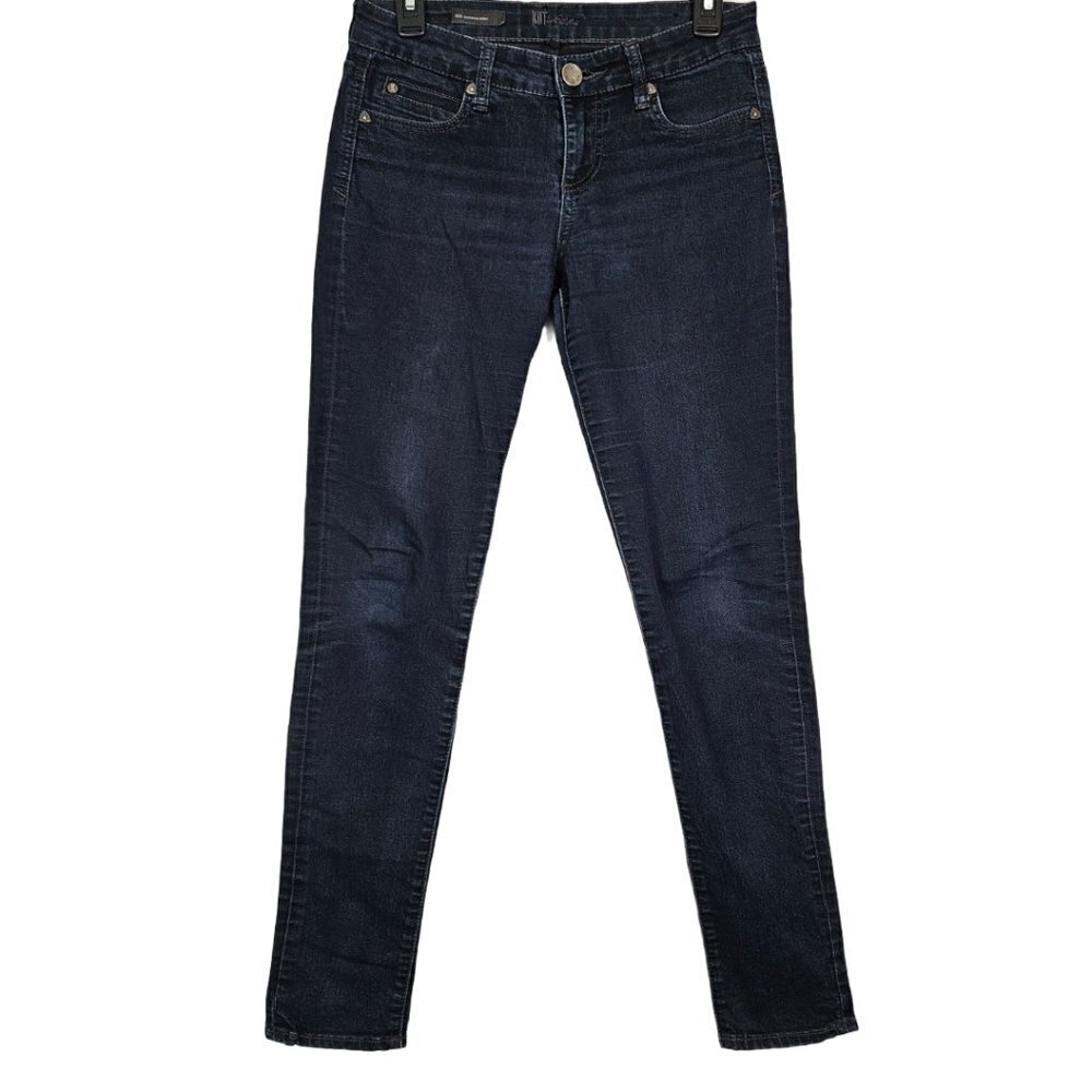 Kut from the Kloth Mia Toothpick Skinny Indigo Dark Wash Jean 4 KP691MB1